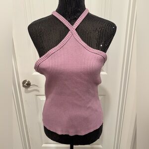 Anthropologie T.La Ribbed Halter top. Women’s size XL C
